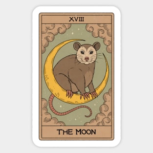 The Moon - Possum Tarot Sticker